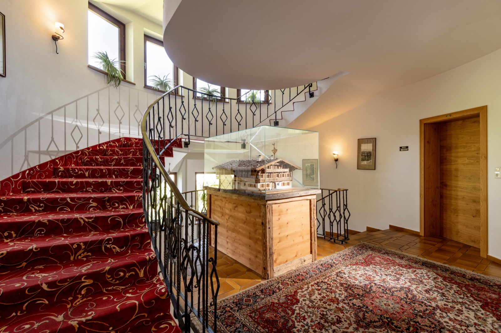 Stiegenhaus der Pension Berta